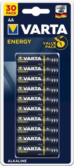 Varta Alkaline AA 1,5V 30-pakning - Universale Batterier