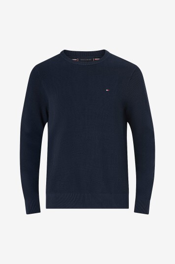 Tommy Hilfiger Genser Essential Structure Crew Neck Blå