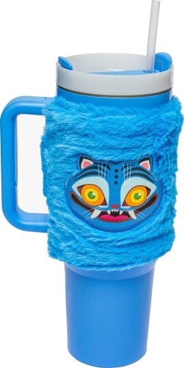 K-Pop Demon Hunters Fuzzy Tumbler Vannflaske 1,18 L Blå K-Pop Demon Hunters Fuzzy Tumbler Vannflaske 1,18 L Blå