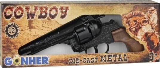 Pulio Metal cowboy revolver 12 runder Gonher Pulio Metal cowboy revolver 12 runder Gonher