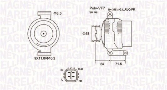 Dynamo MAGNETI MARELLI 063731965010