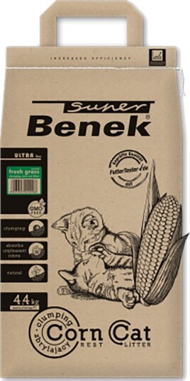 Super Benek Corn Cat Ultra Fresh Grass Kattesand 7 L