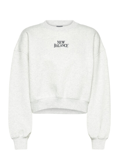 New Balance Linear Heritage Fleece Crew Grey XS New Balance Linear Heritage Fleece Crew Grey XS