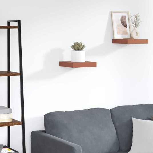  Vegghylle Veggmontert Rød 23 x 23,5 x 4 cm Konstruert tre