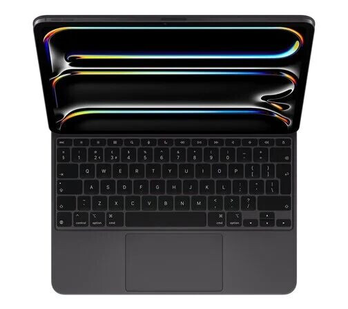 Apple Magic Keyboard - Tastatur Og Folioveske - Med Styrepute - Bakbelysning - Apple Smart Connector - Qwerty - Storbritannia - Svart - For 13-Inch Ipad Pro (M4)
