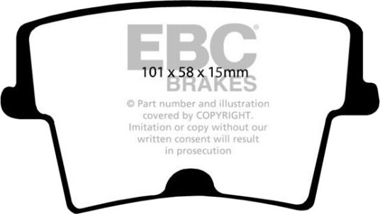 EBC Brakes DP41722/2R Bremseklosser
