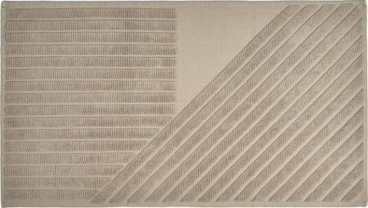 NJRD Stripes baderomsmatte 50 x 90 cm Beige NJRD Stripes baderomsmatte 50 x 90 cm Beige