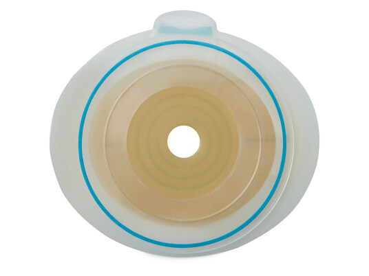 Mitac Coloplast SenSura Mio Flex Elastisk hudplate, 105730 kleberkobling 70mm, hullstørrelse 45-68 mm, u/belteører 5 stk