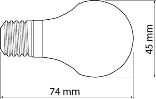 Gtv Led Pære E27 470Lm 6W 220–240V Varm Hvit Ld Smgb45c 60