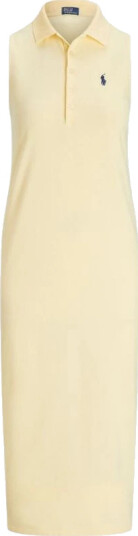 Polo Ralph Lauren Stretch Cotton Sleeveless Polo Dress Yellow M Polo Ralph Lauren Stretch Cotton Sleeveless Polo Dress Yellow M