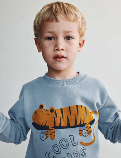 Liewood Thora Placement Sweatshirt Blue 86/92