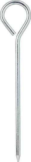 Teltplugg ProPlus med øye 19 cm Aluminium 10 stk