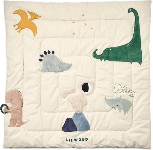 Liewood Bernet Dino Plush Activity Blanket - DINO ROAR / SANDY - One Size