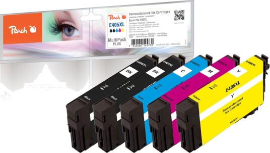 Kompatibel med Epson No. 405XL blekkpatron multipakke Plus, 5-pakning