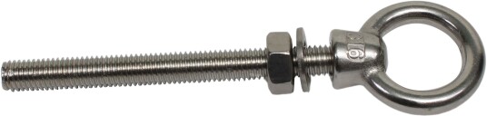 Øyebolt m/flens rustfritt stål 9 mm M12 30 mm 22 mm 120 mm 180 mm Øyebolt m/flens rustfritt stål 9 mm M12 30 mm 22 mm 120 mm 180 mm