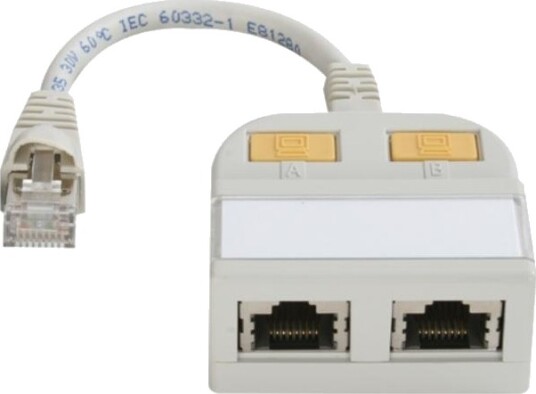 Telegärtner T-Adapter CAT5E RJ45->10/100 2x geschirmt Telegärtner T-Adapter CAT5E RJ45->10/100 2x geschirmt