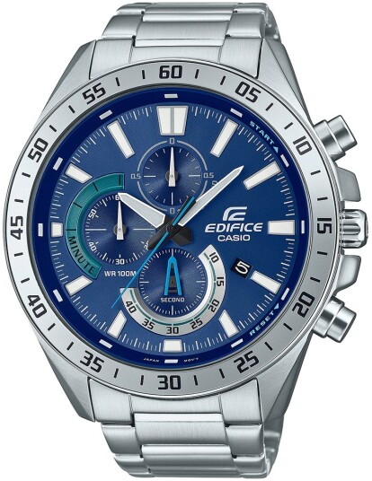 Casio Herreklokke EFV 620D 2AVUEF Edifice Blå/Stål Ø50.5 mm