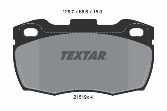 Bremseklosser TEXTAR 2151901 Bremseklosser TEXTAR 2151901