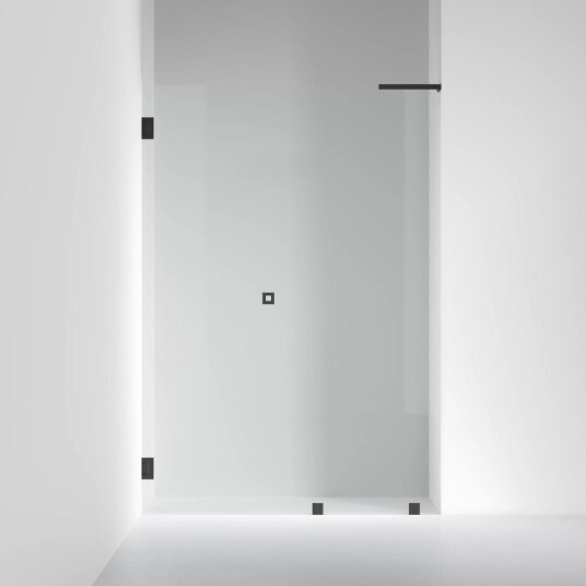 INR Iconic Nordic Rooms Dusjnisje ARC 4 Original Måltilpasset Svart Matt / Venstre Opal Klart Glass