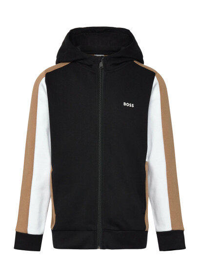 BOSS Hooded Cardigan Black 150