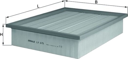 Luftfilter KNECHT LX 678 Luftfilter KNECHT LX 678