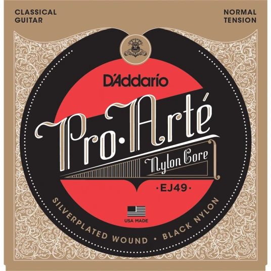 D'Addario Ej49 Pro Arte Svart / Sølv 028-043 Normal Tension