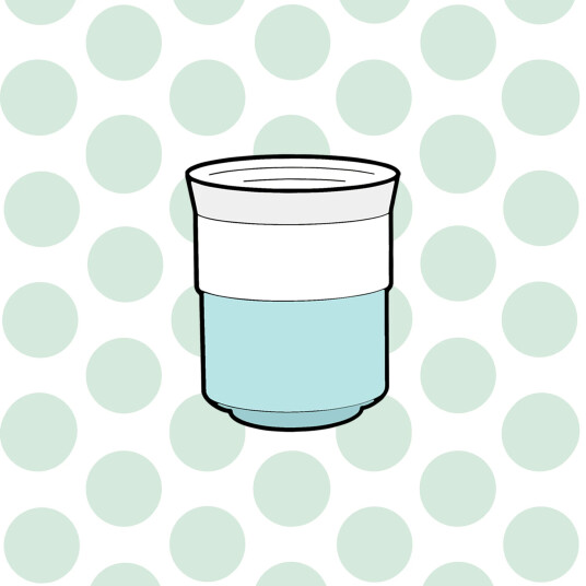 April Ceramic Cup - Light Blue