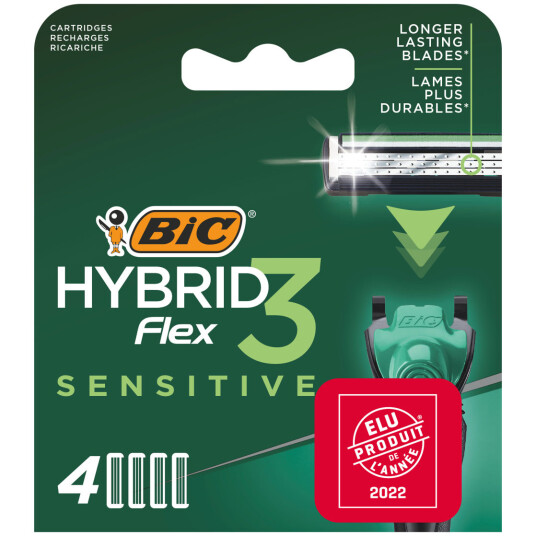 BIC Hybrid Flex 3 Sensitive barberblader 4 pcs.