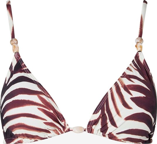 By Malina - Bikini-BH Sanja Beaded Triangle Bikini - Brun