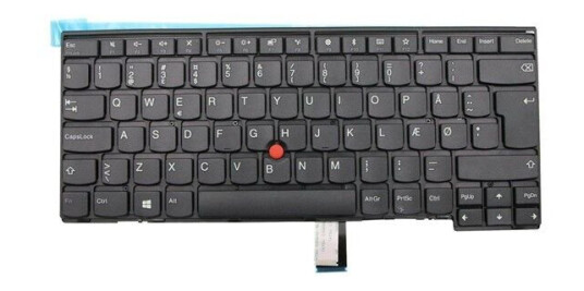 Lenovo Lite-On - Brbart tastatur - til utskifting - Dansk - Svart