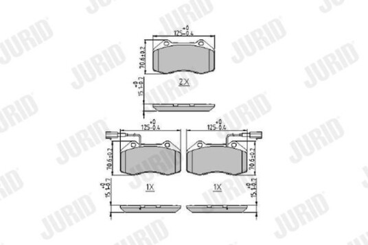 Bremseklosser JURID 573957J Bremseklosser JURID 573957J