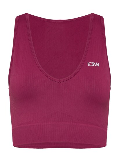 ICANIWILL | Ribbed Define Cropped V Neck Tank W | L ICANIWILL | Ribbed Define Cropped V Neck Tank W | L