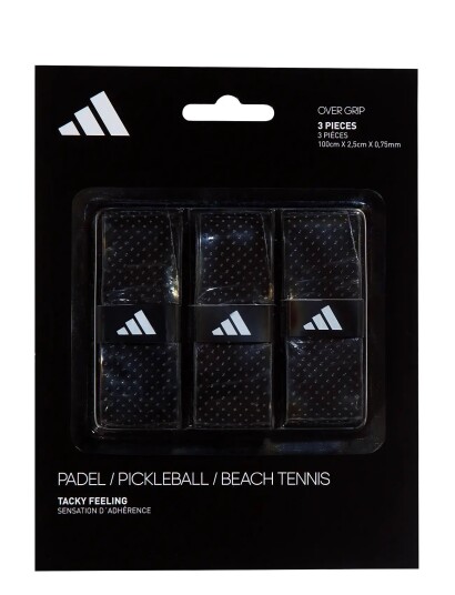 adidas Tennis Adidas Overgrip 3 Pack Black ONE SIZE adidas Tennis Adidas Overgrip 3 Pack Black ONE SIZE