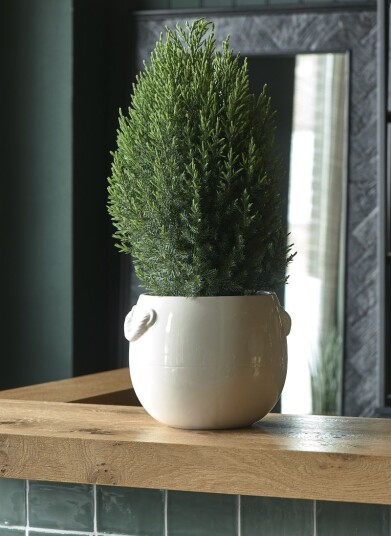 Riviera Maison Yorkville Blomsterkrukke Hvit H25cm Riviera Maison Yorkville Blomsterkrukke Hvit H25cm