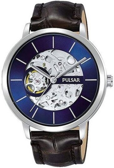 Pulsar Herreklokke P8A007X1 Classic Blå/Lær Ø42 mm Pulsar Herreklokke P8A007X1 Classic Blå/Lær Ø42 mm
