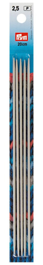 Strømpepinner 2,50 mm x 20 cm