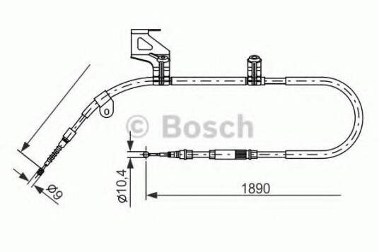 Bosch Tautrekk parkeringsbrems BOSCH 1 987 477 803