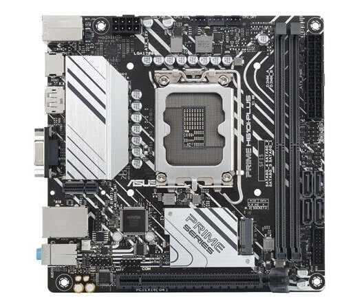 ASUS PRIME H610I-PLUS-CSM Mini-ITX Hovedkort med LGA1700 og DDR5 RAM ASUS PRIME H610I-PLUS-CSM Mini-ITX Hovedkort med LGA1700 og DDR5 RAM