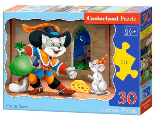 Castorland Cat In Boots 30 Pcs 30 Stykker Tegneserier 4 År