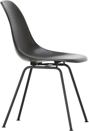 Vitra - Eames Fiberglass Chair Dsx 04 Elephant Hide Grey Basic Dark Spisestoler Charles & Ray Grå Metall/syntetisk