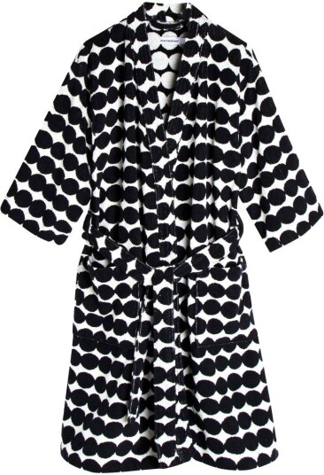 Marimekko Räsymatto badekåpe Svart XL Marimekko Räsymatto badekåpe Svart XL