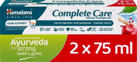 Himalaya Complete Care Herbal Toothpaste Gum Expert 2 x 75 ml.