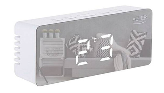 Adler 1189W Alarm klokke Hvit