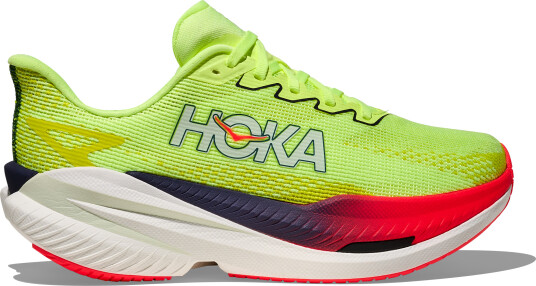 Hoka Women's Mach X 3 Neon Yuzu/Squid Ink 36