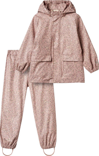 Wheat Rainwear Ola Set Pink 140 Wheat Rainwear Ola Set Pink 140
