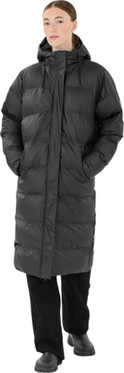 Weather Report Audrey PU Puffer Parka Vinterjakke Dame Svart 48