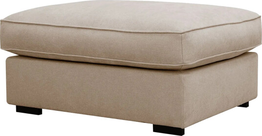 Rossita lyx Fotskammel - Beige Stoff