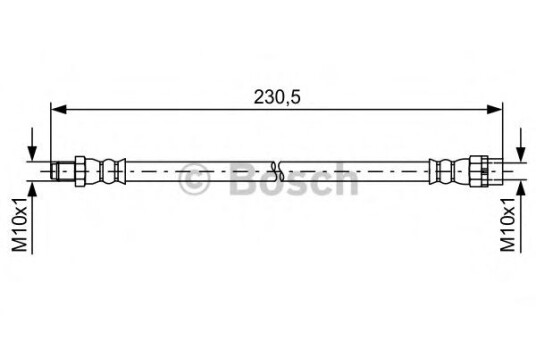 Bremseslange BOSCH 1 987 481 599