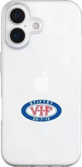 Phonecases3D iPhone 17 VIF Clear case -mobildeksel, hvit