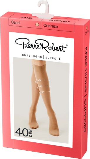 Pierre Robert Knee Highs Support 40 DEN Sand 36 41
